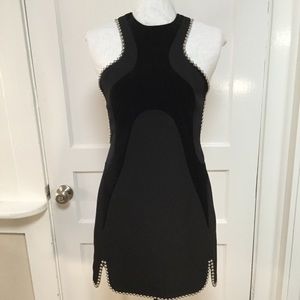 Alexander Wang Black Wool Velvet Dress Sz 2